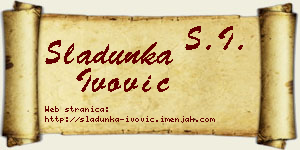 Sladunka Ivović vizit kartica